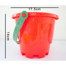 7pcs Sand Water Beach Toy Molds & Tools Castle Mold Model Bucket Shovel Rake for Baby, Kids and Toddler Gift
