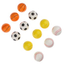 12 Pieces Sports Ball PU Sponge Bouncy Ball Squeezing Toy Gift for Kids/Adults Play Fun