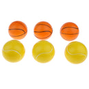 12 Pieces Sports Ball PU Sponge Bouncy Ball Squeezing Toy Gift for Kids/Adults Play Fun