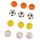 12 Pieces Sports Ball PU Sponge Bouncy Ball Squeezing Toy Gift for Kids/Adults Play Fun