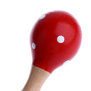 14cm Length Kids Music Instrument Wooden Double-head Maracas Baby Early Learning Rattles Sounding Toy