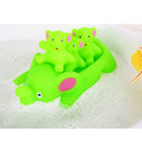 4pcs Floating Soft Rubber Farm Animal Elephant Bathtub Toy Squeezing Squeaky Bath Water Kid Toddler Baby Play Game