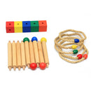 Wooden Ring Toss Game Montessori Throwing Ring Children Educational Toy Gift