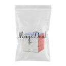 Irregular Magic Cube Pentacle Cube Twist Puzzle Toy Brain Teaser Game Toy Gift - White