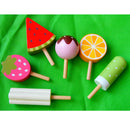 Baby Early Learning Wooden 3-Layer Strawberry Ice Cream Stand Kids Food Role Play Activity Game Xmas Gift