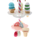 Baby Early Learning Wooden 3-Layer Strawberry Ice Cream Stand Kids Food Role Play Activity Game Xmas Gift