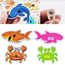Magnetic Fishing Rod Catching Frog Kids Wooden Toy Play Activity Game 34pcs