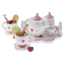 Dollhouse Mini Strawberry Tea Set for Dolls Kids Kitchen Role Play