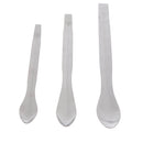 Metal Silver 3pcs Large, Medium, Small Medicinal Ladle Spoon Lab Supplies