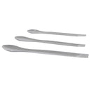 Metal Silver 3pcs Large, Medium, Small Medicinal Ladle Spoon Lab Supplies