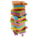 54 Pcs Wooden Blocks Tower Blcoks Stacking & Take Out Dice Balance Game Kids Educational Toy Family Play Fun