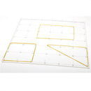 Children Educational Toys Plastic Nail Plate Primary Mathematics Nailboard Tool Geometry Demo Clear