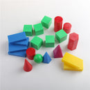 Plastic Geometric Solids 3D geometry Block Manipulatives Mathematics Math Toys 20pcs