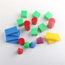 Plastic Geometric Solids 3D geometry Block Manipulatives Mathematics Math Toys 20pcs