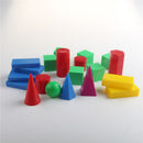 Plastic Geometric Solids 3D geometry Block Manipulatives Mathematics Math Toys 20pcs