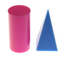Plastic Geometric Solids 3D geometry Block Manipulatives Mathematics Math Toys 20pcs
