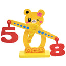 Bear Math Learning Subtraction Game Wooden Desktop Balance Toy for Kids