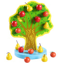 Kids Wooden Educational Toy - Magnetic Fruit Tree with 16pcs Apples Counting Game