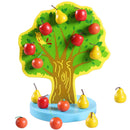 Kids Wooden Educational Toy - Magnetic Fruit Tree with 16pcs Apples Counting Game