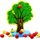 Kids Wooden Educational Toy - Magnetic Fruit Tree with 16pcs Apples Counting Game