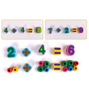 Lacing Bead Set - 80 Beads, and 1 Thread String - Kid Montessori Sorting Toy