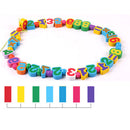 Lacing Bead Set - 80 Beads, and 1 Thread String - Kid Montessori Sorting Toy