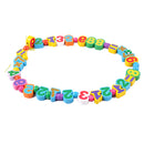 Lacing Bead Set - 80 Beads, and 1 Thread String - Kid Montessori Sorting Toy