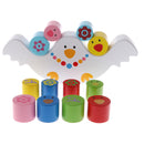 Wooden Balance Toy - Birds Balance Set, Wooden Stacking Blocks Educational Toys for Kids