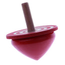 Pack Of 4 Handmade Painted Wooden Assorted Shapes Spinning Tops Educational Toy