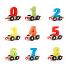 Children Preschool Wooden Digital 0~9 Number Train Blocks Board Game Kids Early Learning Toy Gift