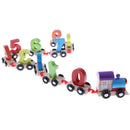 Children Preschool Wooden Digital 0~9 Number Train Blocks Board Game Kids Early Learning Toy Gift