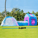 55'' Kids Playhouse Tent With Tunnel Set, Portable Outdoor Indoor Pop Up Playhouse Ball Pit Tent Toys Toddlers Child Christmas Gift