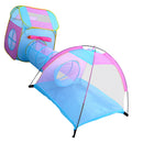 55'' Kids Playhouse Tent With Tunnel Set, Portable Outdoor Indoor Pop Up Playhouse Ball Pit Tent Toys Toddlers Child Christmas Gift