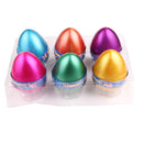 6 Pieces Crack Dinosaur Eggs Hatching Toy with Mini Dinosaur Figures Inside - B