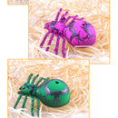20 Pieces Colorful Spiders Hatching Toy with Mini Bug Figures Inside, Kids Educational Nature Toy Gift