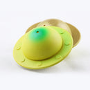 12 Pieces Colorful UFO Eggs Hatching Toy with Mini Alien Figures Inside