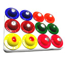 12 Pieces Colorful UFO Eggs Hatching Toy with Mini Alien Figures Inside