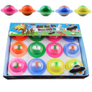 12 Pieces Colorful UFO Eggs Hatching Toy with Mini Alien Figures Inside