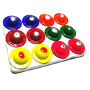 12 Pieces Colorful UFO Eggs Hatching Toy with Mini Alien Figures Inside