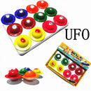 12 Pieces Colorful UFO Eggs Hatching Toy with Mini Alien Figures Inside