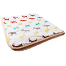 Non-slip Square Play Mat / Rug for Kids Baby Crawling Rugs Carpet Indoor Outdoor Play Tent Nursery Pad Soft & Thick - Fawn Animal Pattern