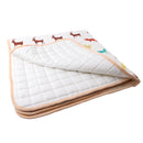 Non-slip Square Play Mat / Rug for Kids Baby Crawling Rugs Carpet Indoor Outdoor Play Tent Nursery Pad Soft & Thick - Fawn Animal Pattern