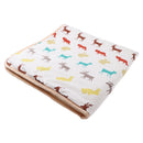 Non-slip Square Play Mat / Rug for Kids Baby Crawling Rugs Carpet Indoor Outdoor Play Tent Nursery Pad Soft & Thick - Fawn Animal Pattern