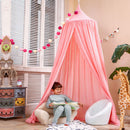Mosquito Net Bed Canopy Dome Princess Cotton Cloth Tent Kids Room Decor Pink