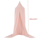 Mosquito Net Bed Canopy Dome Princess Cotton Cloth Tent Kids Room Decor Pink