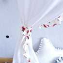 Kids Bed Canopy With Cloth Curtain, Hanging Princess Play Tent - Star, L