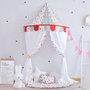 Kids Bed Canopy With Cloth Curtain, Hanging Princess Play Tent - Star, S