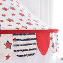 Kids Bed Canopy With Cloth Curtain, Hanging Princess Play Tent - Star, S