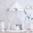 Kids Bed Canopy With Mosquito Netting, Hanging Princess Play Tent - Bowknot M