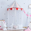 Kids Bed Canopy With Mosquito Netting, Hanging Princess Play Tent - Star, M